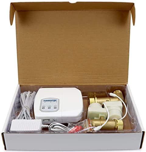 FloodStop Washing Machine Leak Detector Kit with Automatic Water Shut-Off and Visual/Audible Alarms, 3/4" 90deg, Hot & Cold Valves - Image 3