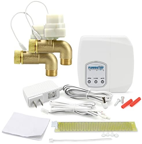 FloodStop Washing Machine Leak Detector Kit with Automatic Water Shut-Off and Visual/Audible Alarms, 3/4" 90deg, Hot & Cold Valves - Image 5