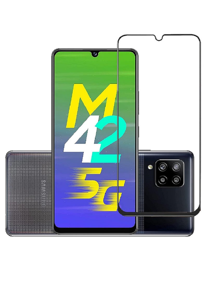 Super Tempered Glass Screen Protector 5D Designed For Samsung Galaxy M42 Full Glue Edge to Edge Full Screen Coverage And Bubble Free - Image 1