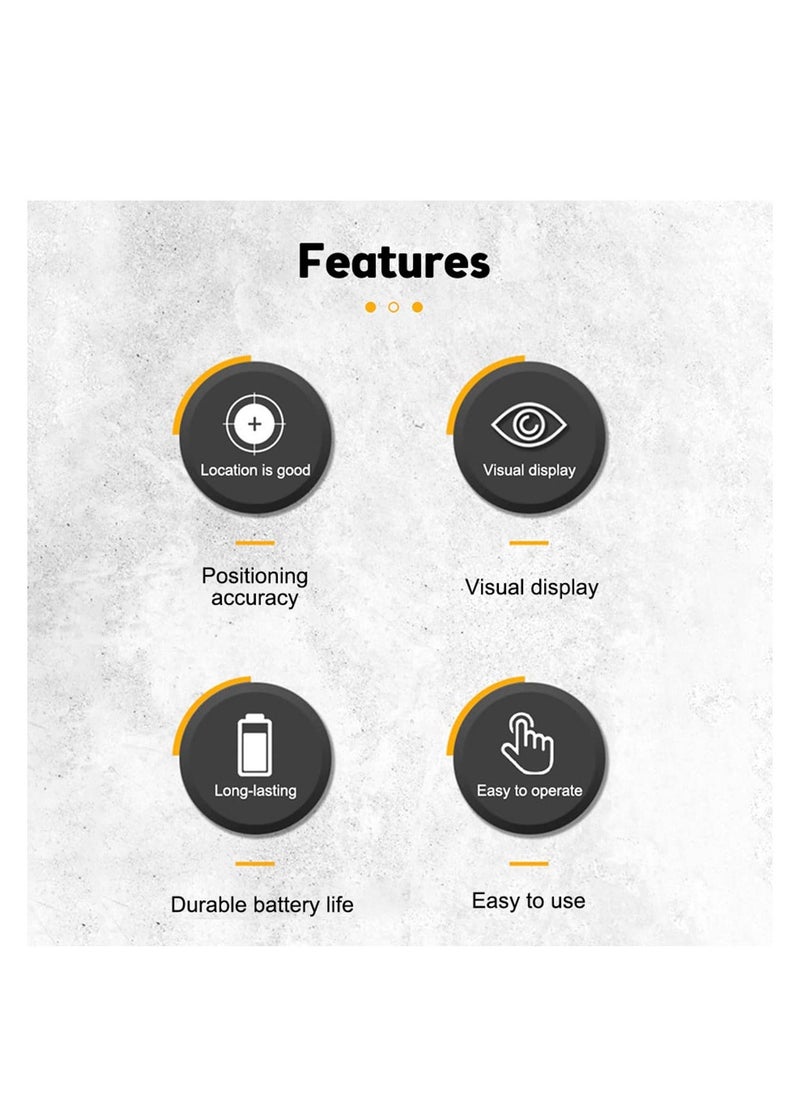 Stud Finder Sensor, 5 in 1 Battery Operated SH402 Wall Scanner Detector, Portable Electronic Detector with LED Display and Audio Alarm Handheld Stud Detector, for Wood AC Wire Metal (Yellow)