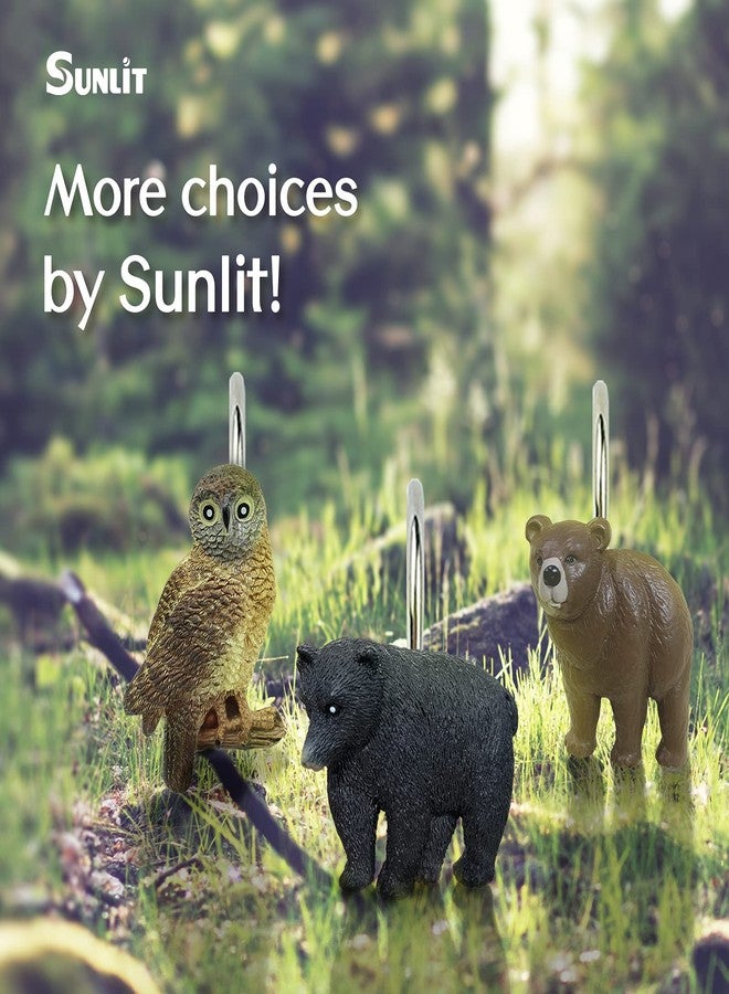 Sunlit Rustic Decorative Shower Curtain Hooks, Black Bear Shower Curtain Rings, Cabin Shower Curtain Hooks, Resin, Farmhouse Bathroom Decoration - 12 Pack - Image 5