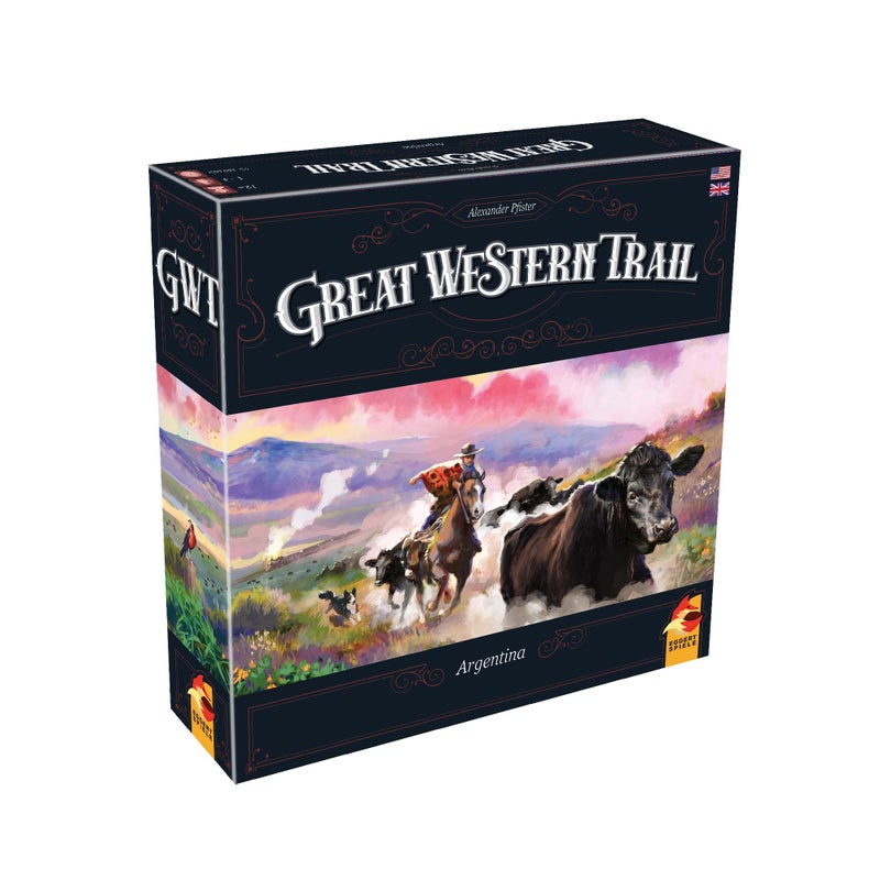 Great Western Trail 2nd Edition Argentina Board Game Cattle Ranching Adventure in The Pampas Strategy Game for Kids Adults Ages 12 14 Players 75150 Min Playtime Made by Eggertspiele