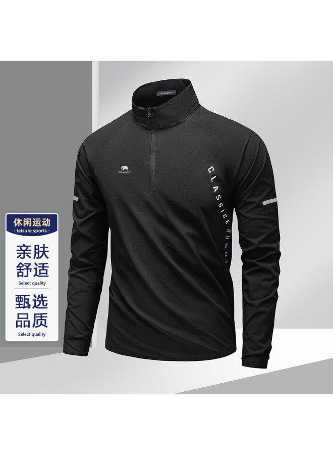 Fomoce 2025 New Summer Fashion Outdoor Sportswear Men's Long-sleeve Training T-shirt For Fitness And Running - Image 2