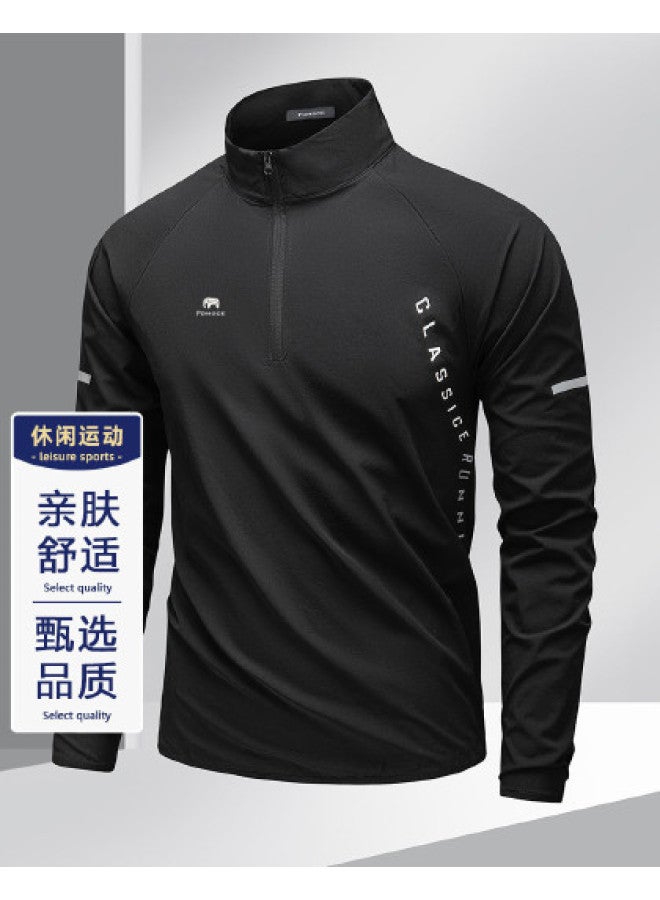 Fomoce 2025 New Summer Fashion Outdoor Sportswear Men's Long-sleeve Training T-shirt For Fitness And Running - Image 1