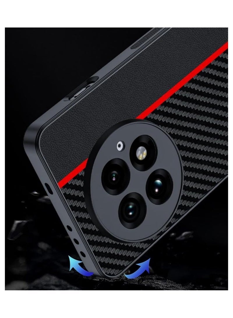 general Carbon fiber textured leather compatible with OnePlus 13/13R shell Ultra-thin shockproof backplane for OnePlus 13/13R - Image 4