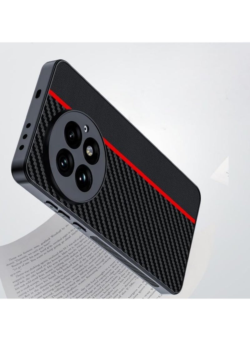 general Carbon fiber textured leather compatible with OnePlus 13/13R shell Ultra-thin shockproof backplane for OnePlus 13/13R - Image 3