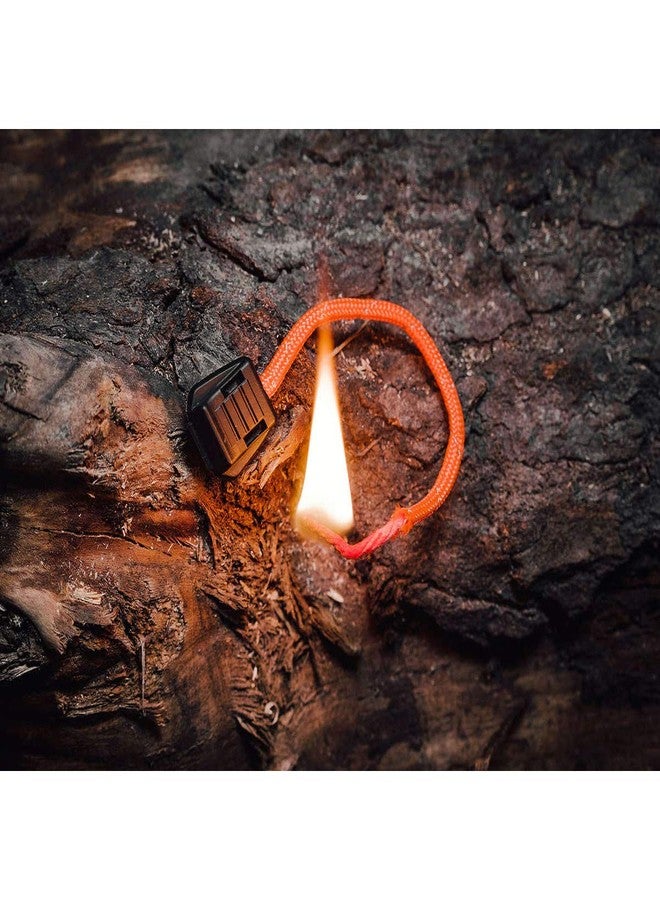 EXOTAC - TinderZIP Zipper Pull Fire Starter with Built-in Tinder for Emergency Kits, Camping, Hiking, and Essential Supplies (Orange) - Image 3