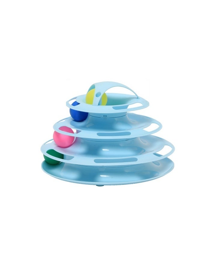 Kidle Pet Amusement Plate Cat Toy Pet Supplies Kano New Pet Amusement Track Tower Funny Cat Toy - Image 1