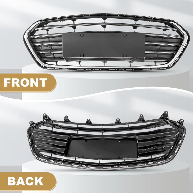 PartsFlow Front Bumper Grille Black With Chrome Grill for Chevrolet Trax (2017-2021) - Image 3