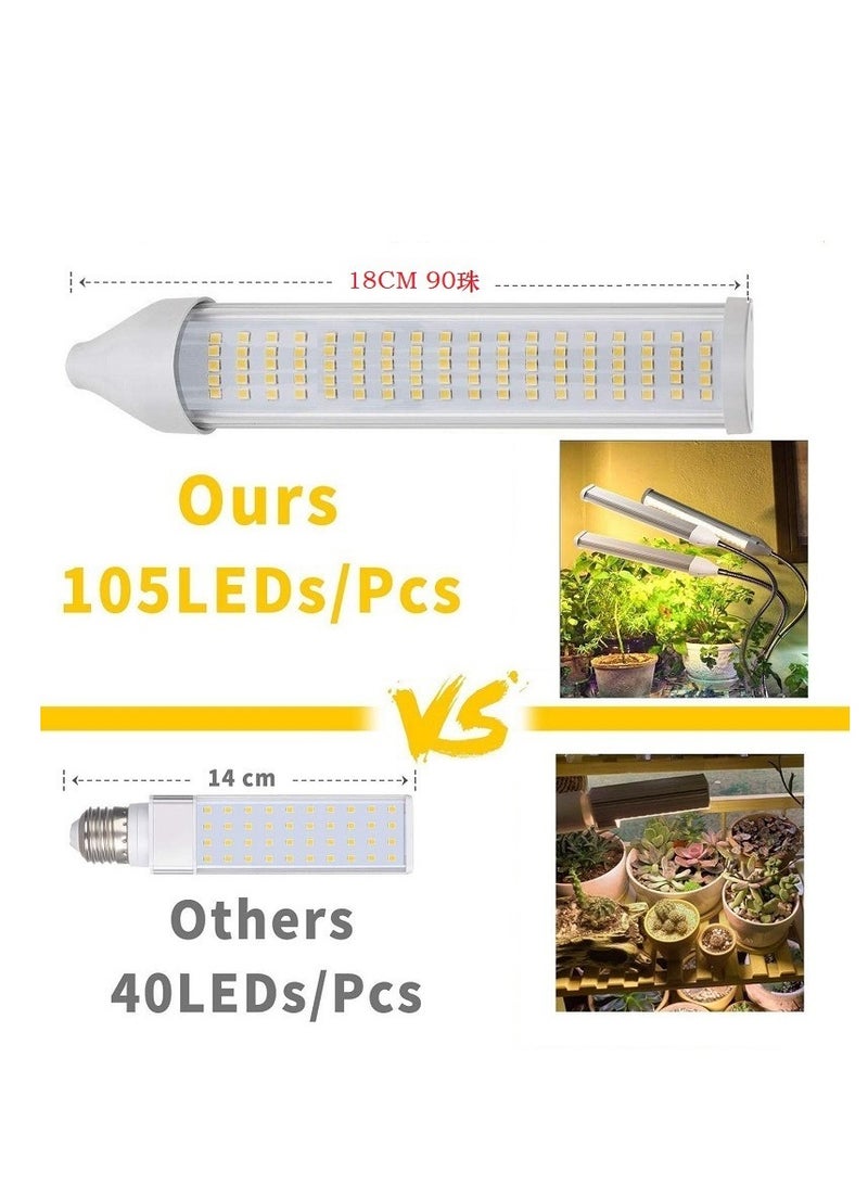 Generic Garpsen LED Plant Grow Light  Full Spectrum Grow Lights for Indoor Plants  315 LEDs Upgrade Sunlike Growing Light for Seedlings  with 3 Heads   5 Brightness Levels   Timer - Image 2