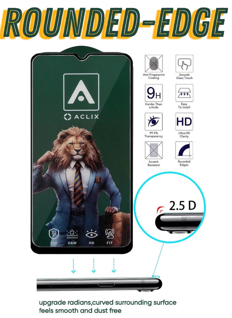 4 Pieces Antistatic ESD Dustproof Premium Quality High Definition Tempered Glass Screen Protector Designed For Samsung Galaxy A05s