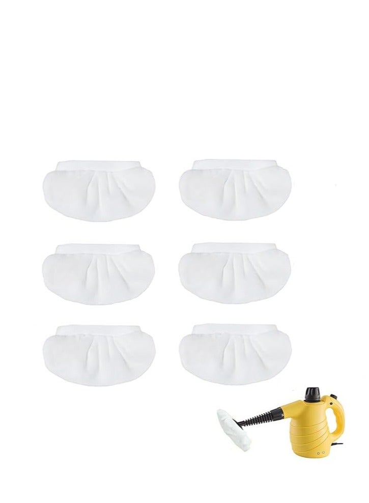 6 PCS Universal Microfiber Cloths for Handheld Steam Cleaner Compatible with Kacher Bissell Steam Shot, Steamer, Comforday, PurSteam, Dupray Neat Steam Cleaner, Washable Steam Mop Pads Cover  - Image 1