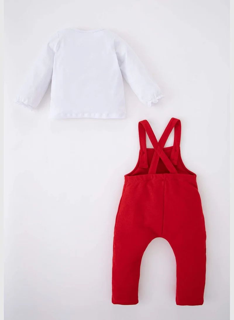 DeFacto 2 Pack BabyGirl Disney Mickey & Minnie Licenced Bike Neck Long Sleeve Knitted Set