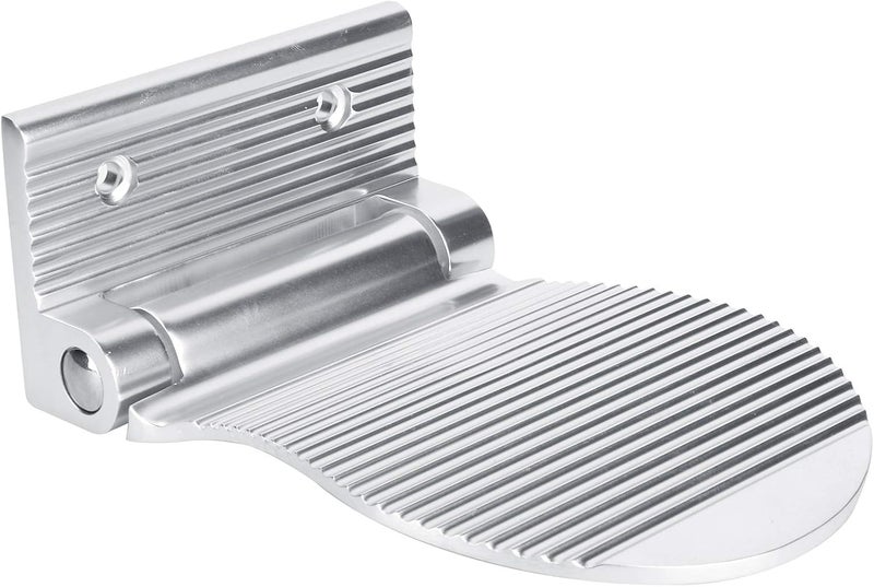 Foot Rest Wall Mount Space Aluminum Non-Slip Foot Pedal for Hallway Entryway Bathroom for Shaving Legs Shower Combo Set(Silver) - Image 1