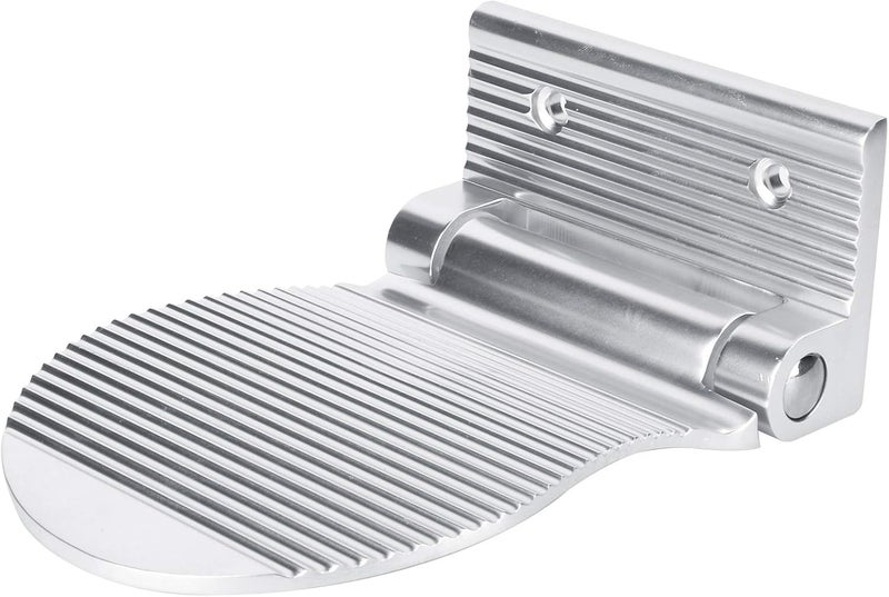 Foot Rest Wall Mount Space Aluminum Non-Slip Foot Pedal for Hallway Entryway Bathroom for Shaving Legs Shower Combo Set(Silver) - Image 4