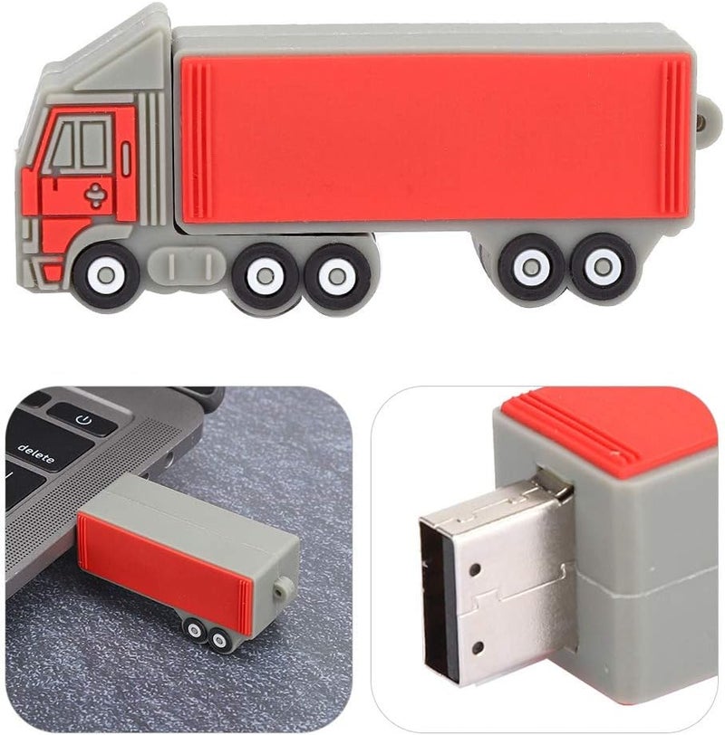 klarako Truck-Shaped U Disk USB Drive, Mini Memory Storage, U Disk, USB3.0 for OS X/for PC Laptop(32G) - Image 2