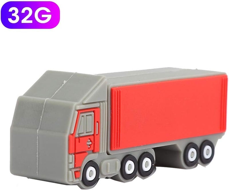 klarako Truck-Shaped U Disk USB Drive, Mini Memory Storage, U Disk, USB3.0 for OS X/for PC Laptop(32G) - Image 3