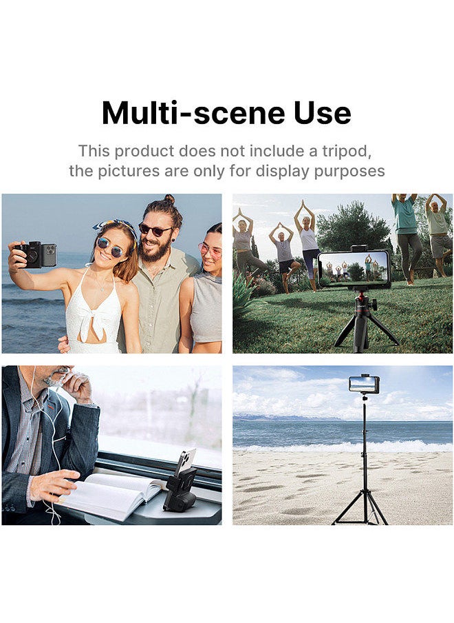 Ulanzi - Ulanzi CG01 Wireless Smartphone Handle Grip Anti-shake Phone Holder Stabilizer with Remote Control 20M Effective Range Built-in Mirror Cold Shoe Mount Replacement for iPhone 14/13/12/11 Android Phones - Image 1