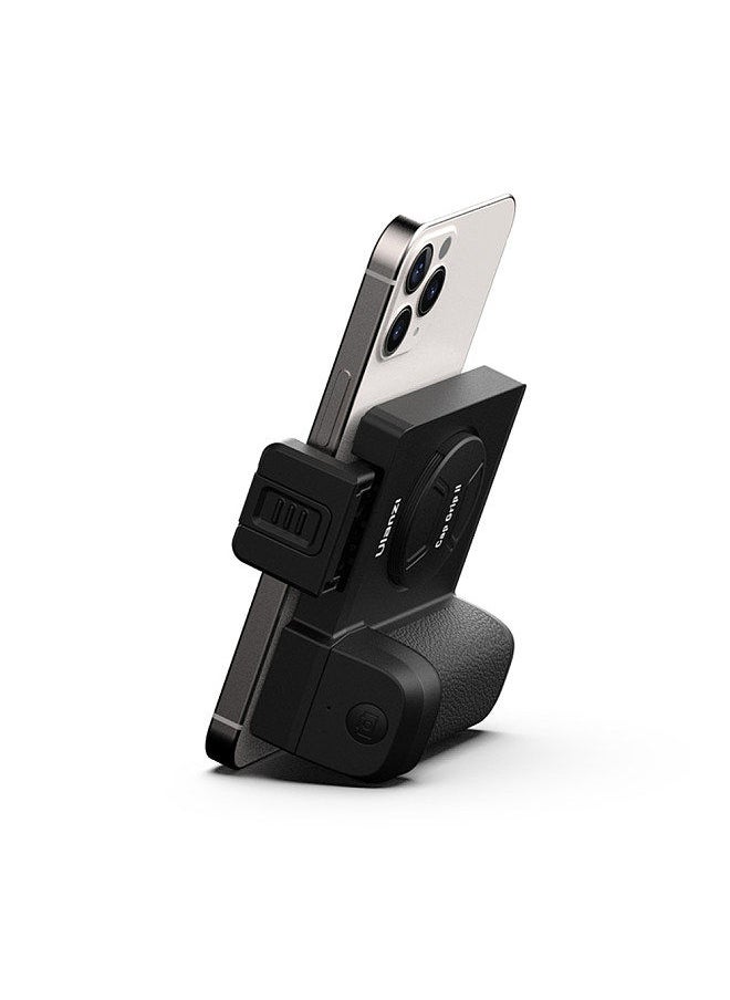 Ulanzi - Ulanzi CG01 Wireless Smartphone Handle Grip Anti-shake Phone Holder Stabilizer with Remote Control 20M Effective Range Built-in Mirror Cold Shoe Mount Replacement for iPhone 14/13/12/11 Android Phones - Image 1