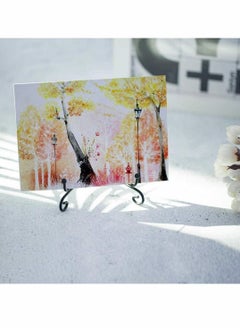 Y&D 2 Pack Iron Display Stand Black Easel Plate Photo Holder Stand, Anti-Slip Stands Book Displays Picture Frames, Decorative Plates, Tablets and Art 4 Inch  - Image 5