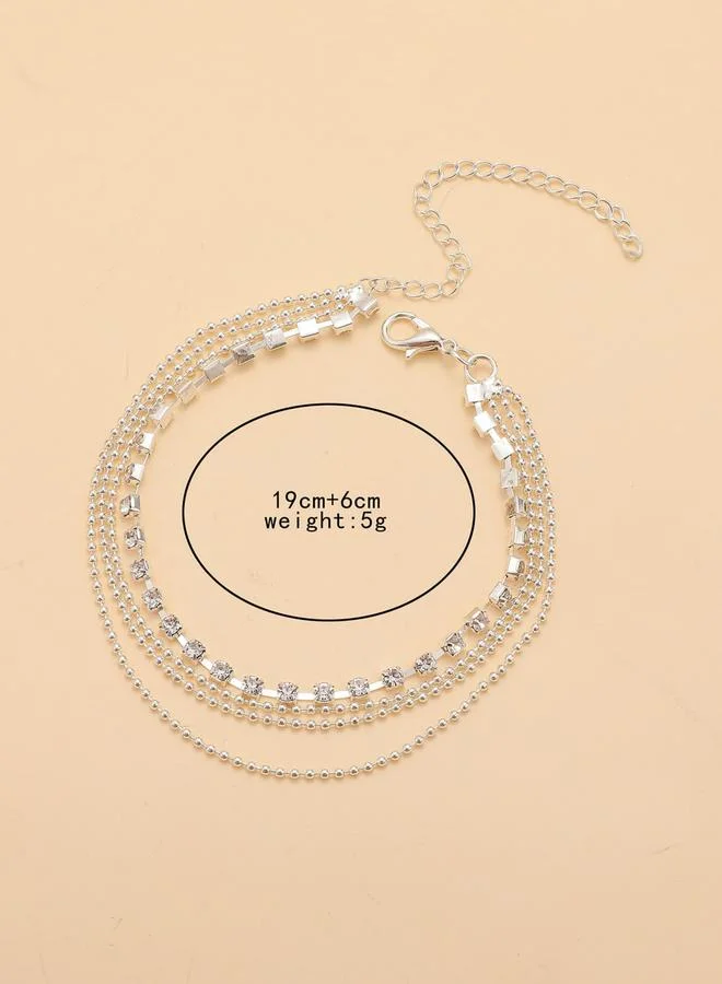 Take Two  Layered Embellished Anklet for Women | Best Price UAE