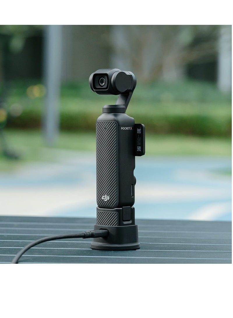 Suntown Silicone Non-Slip Desktop Mount for DJI Osmo Pocket 3, Osmo Pocket 3 Accessories (Silicone Black), Lightweight and Compact - Image 4