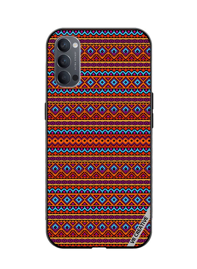 VR CREATIVE Protective Case Cover For Oppo Reno4 Pro 5G Texture Design Multicolour - Image 1