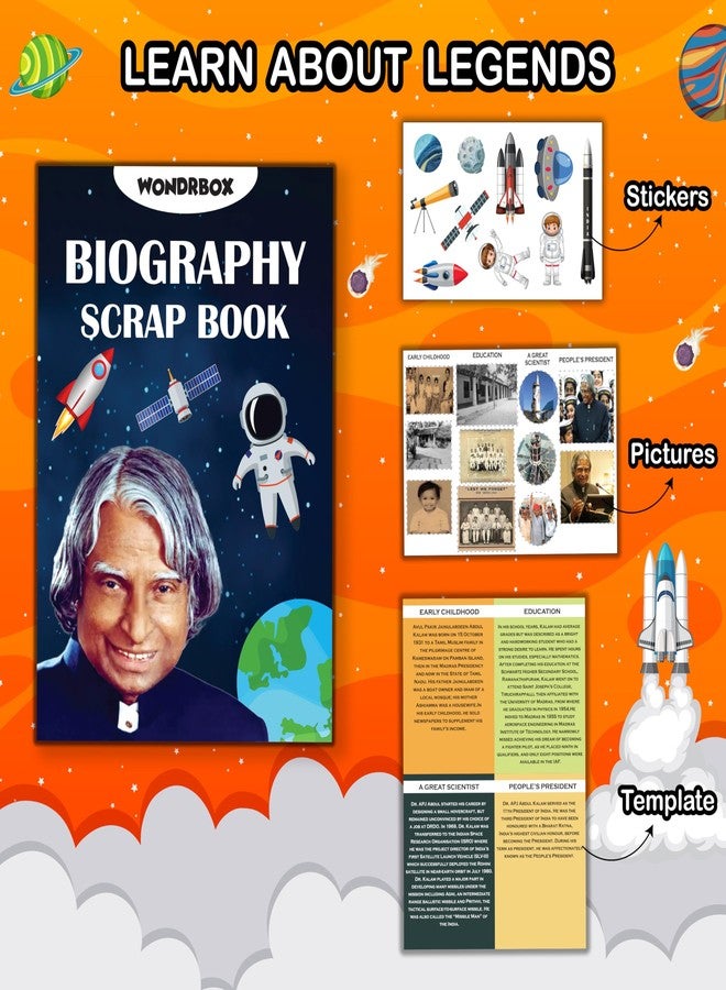 WONDRBOX Dr. APJ Abdul Kalam Science Activity Kit for 5 Years and Up: Birthday Gift, Return Gift, DIY, Educational Toy, Learning Kit, STEM Toy - Image 4