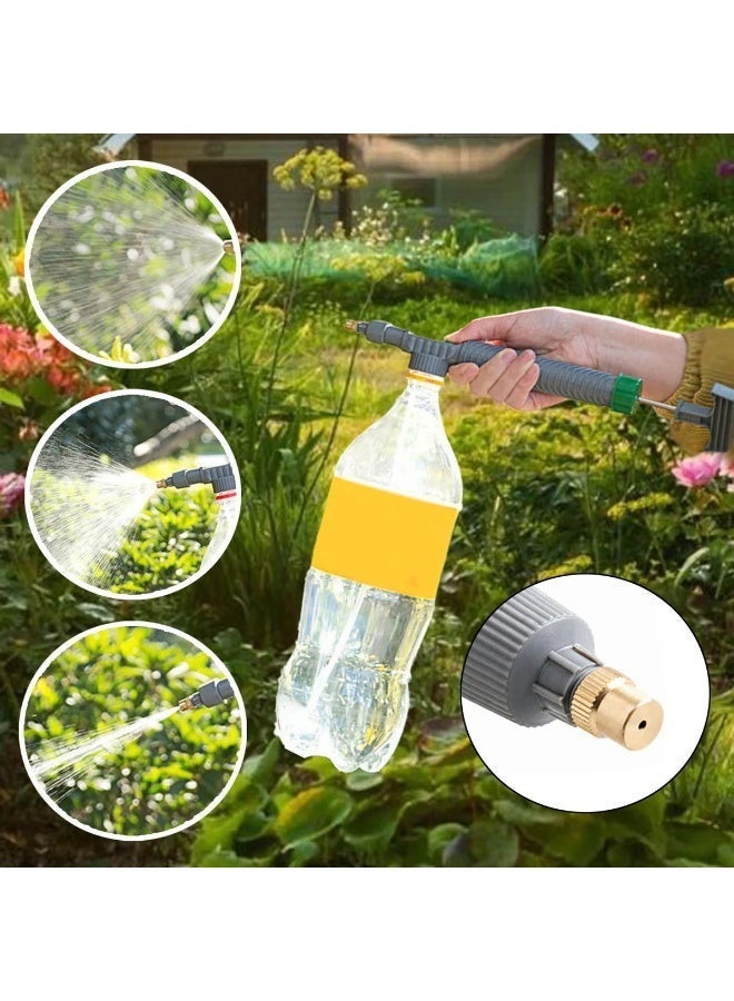Universal Spray Head for Beverage Bottles Coke Bottle Sprayer Pull Type Spray Rod Adjustable Mist Water Jet for Disinfection Watering Pest Control Car Washing - Image 2