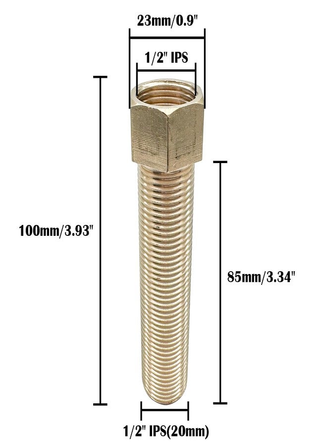 ZLYY 1/2" IPS Faucet Extension Adapter Kits, Brass Nut Fittings, Single Hole Mounting Pipe - Image 2