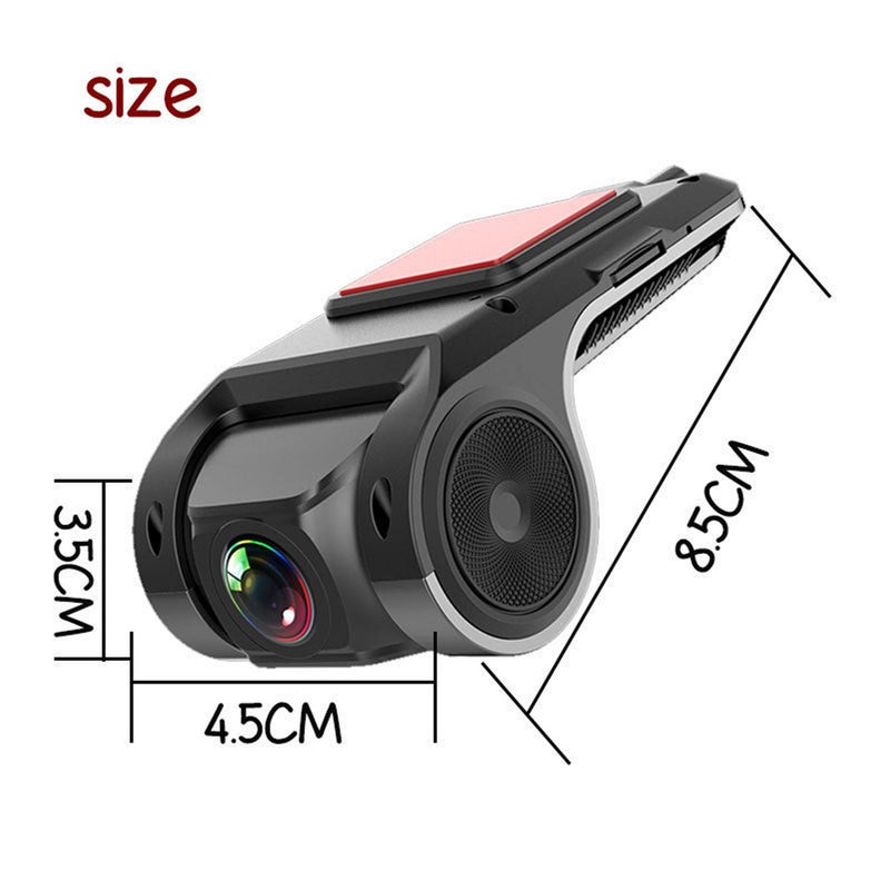 USB Car DVR Camera Video Recorder, Loop Recording ADAS Drive Assistance Video Recorder, Night Vision Full HD Dash Camera Car Driving Recorder - Image 5