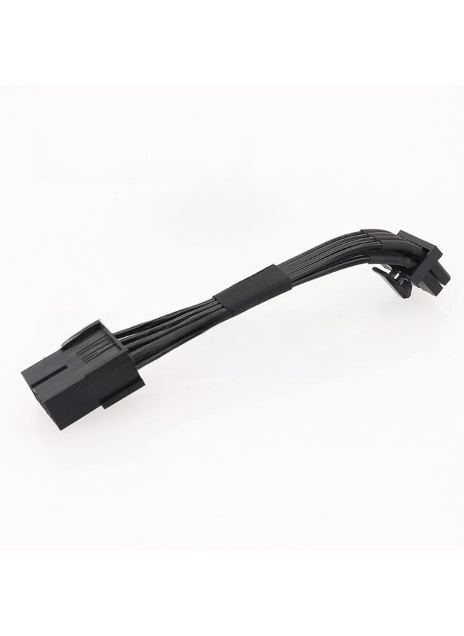 Generic - 245-GPU Graphics Card Conversion Line Steering Line 8p Female/8p Male 90 Degree Elbow Black Ribbon Graphics Card Elbow Line-Color:8PIN-left Bend-Length:20CM - Image 1