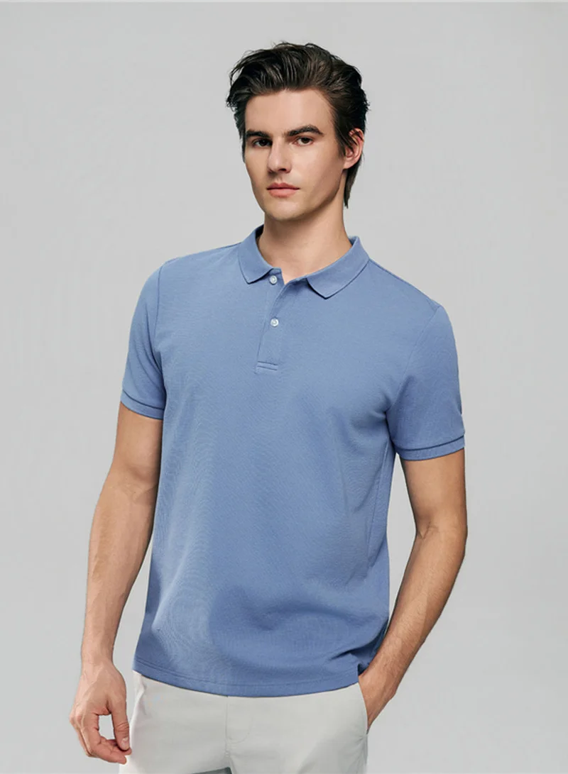 جيوردانو Men's Slim Waffle Knit Premium Polo