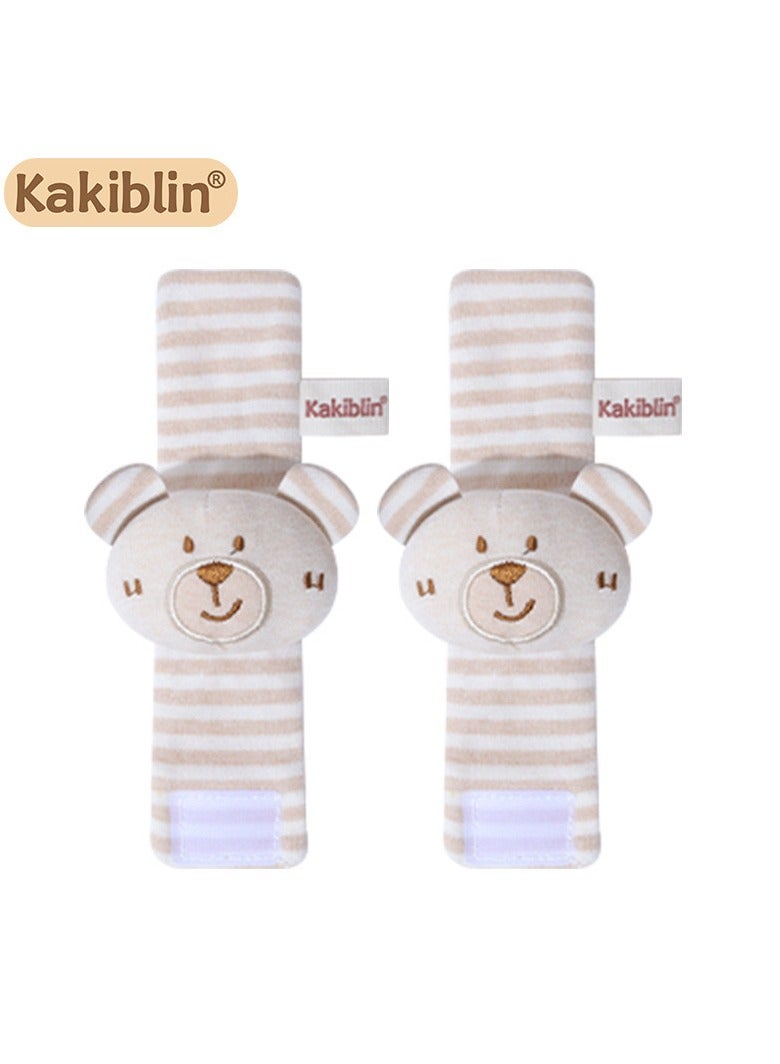 KAKIBLIN 1 Pair of Organic Cotton Wristband Rattles for Babies - Image 1