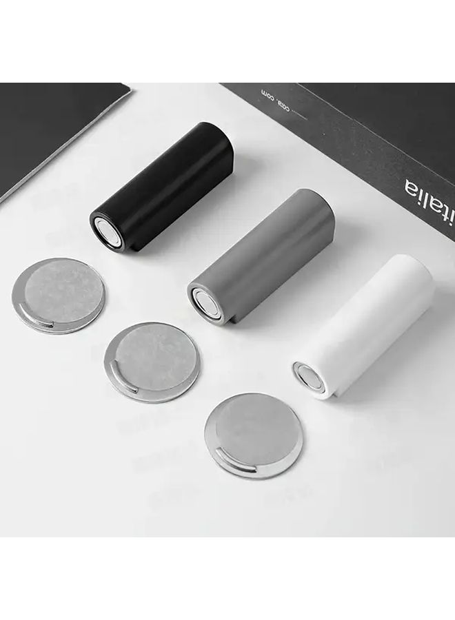 Gray Magnetic Door Stopper Non Slip No Drill Anti Collision Heavy Metal With Adhesive - Image 3