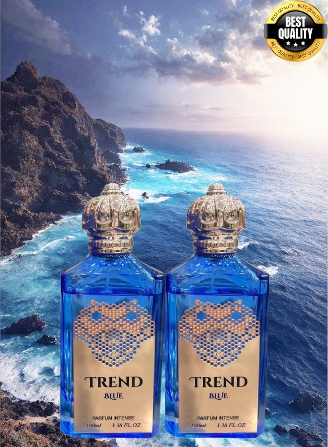 Trend 2 Pieces Trend Blue Perfume EDP 100ML - Image 1