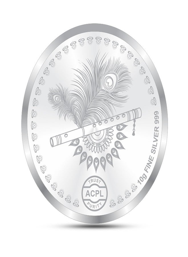 ACPL Precious Moments BIS Hallmarked Silver Coin Krishna 10 gm 999 Pure - Image 2