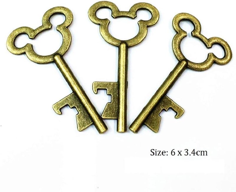 XONOR 50Pcs Vintage Skeleton Key Bottle Openers with 50pcs Escort Card Tag and Twine for Wedding Party Favors Rustic Decoration (Bronze) - Image 2