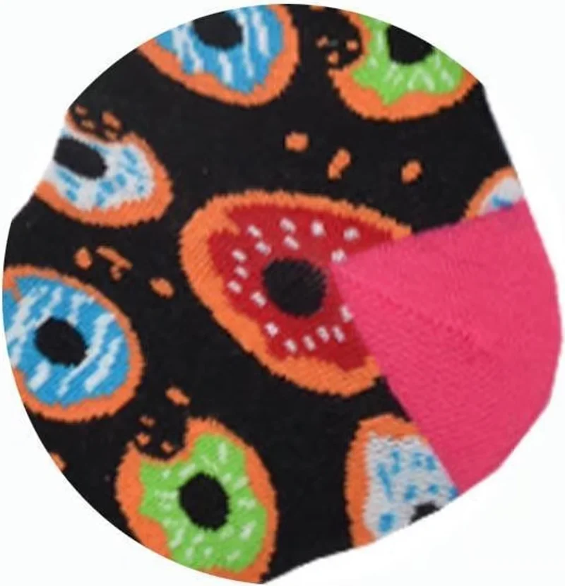 دودي فلورا Donut Patterned Socks Men's Long Socks Clb