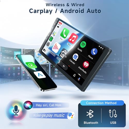 VECHTEL 4 Core+64G Android 15 Car Stereo for Toyota Sienna 2011-2014 with Wireless Carplay Android Auto, 9 Inch Touch Screen Radio Support GPS/ 5G WiFi/Bluetooth/SWC+Backup Camera - Image 3