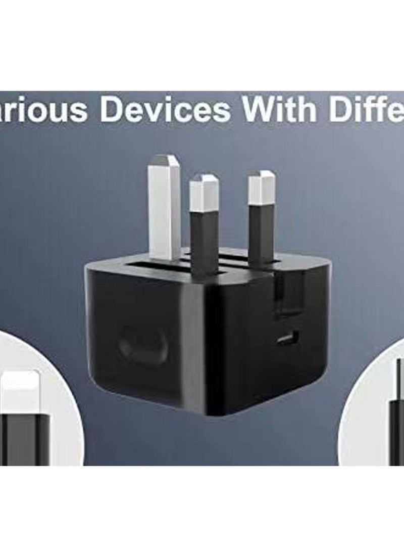 ROCK POW iPhone Charger Type C PD 20W Fast USB C Charger iPhone 16 Fast Charger Head Type-C Power Plug Universal Travel Adapter USB-C Plug for iPhone 16/16 Pro Max/16 Pro/16Plus/15/14/13/12,etc