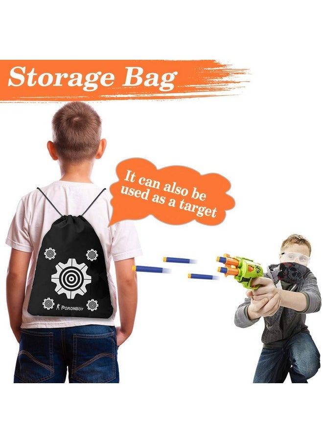 POKONBOY - Compatible With Nerf Party Supplies For Kids - Accessories For Blaster Gun Toy Birthday Party Favors, Includes Darts Wristbands Tactical Face Mask And Safety Glasses For Two Teams - Image 1