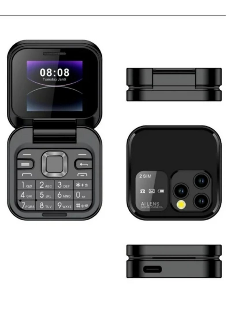 alimoto 2024 New Mini Flip Mobile Phone  - Image 4
