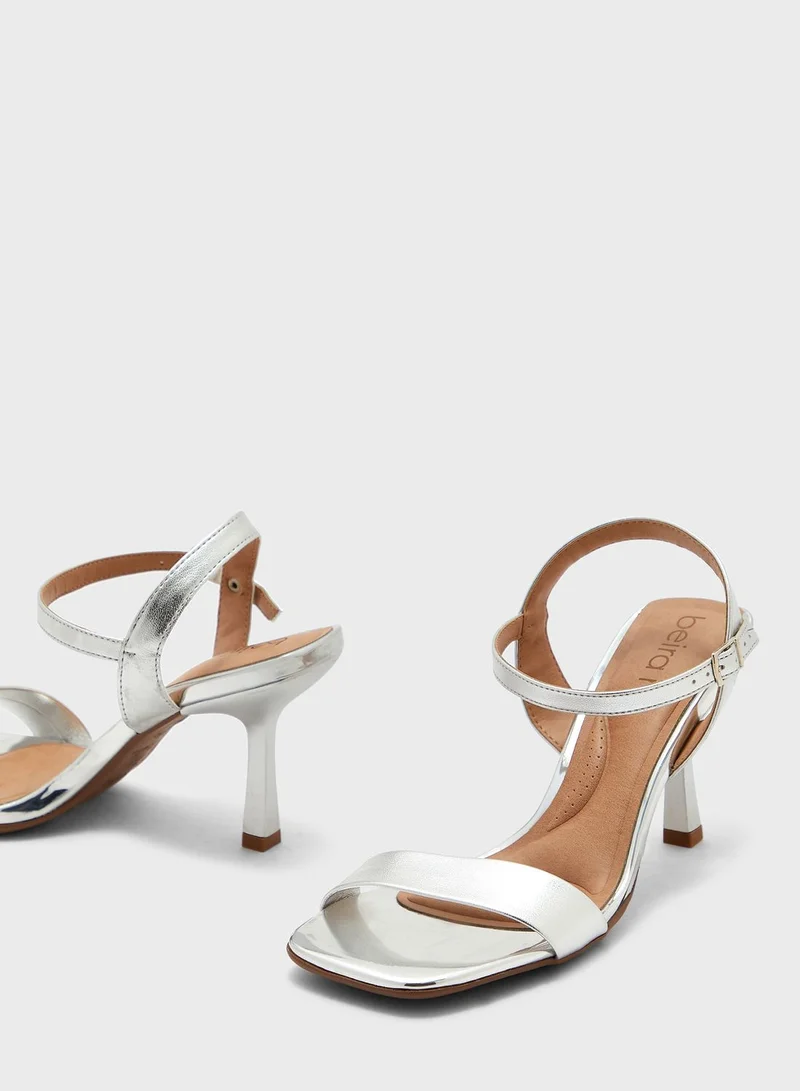 Beira Rio Multi Strap Mid Heel Sandals