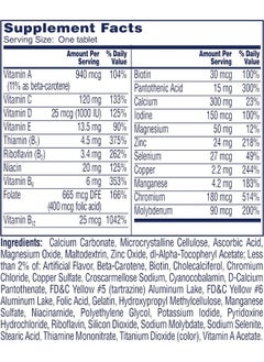 ONE A DAY Women 50+ Healthy Advantage Multivitamins, Supplement with Vitamins A, C, E, B1, B2, B6, B12, Vitamin D and Calcium, 200 Count  - Image 5