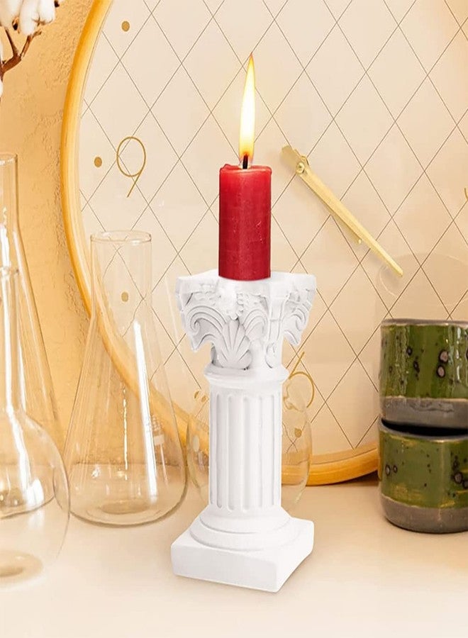 nanaxagly Antique Roman Column Candle Holder Greek Column Statue Roman Pillar Candlestick Greek Style Candelabra Dinner Wedding Candle Holder Decoration - Image 2