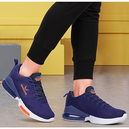 Bersache Lightweight Sports Shoes Sole, Comfortable Outdoor, Casual, Walking, Gym, Training, Trekking And Hiking Navy Blue Shoes For Men - 10 Uk - Image 2