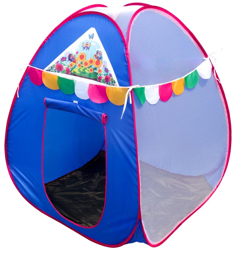 Homecute Igloo Type Foldable Popup Kid's Play Tent House (Medium Size Blue) - Image 1