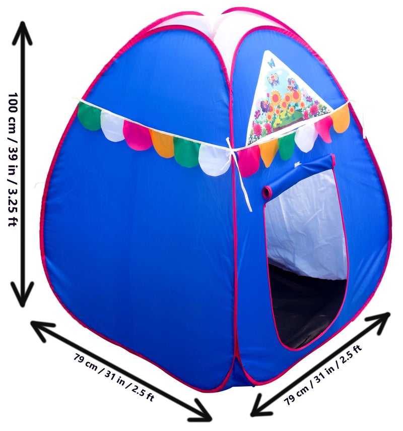 Homecute Igloo Type Foldable Popup Kid's Play Tent House (Medium Size Blue) - Image 3