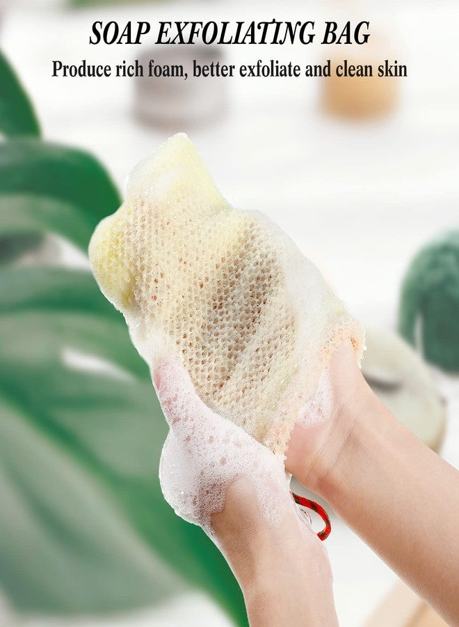 Shappy 8 Pcs Soap Saver Pouch Bar Soap Bags Exfoliating Soap Net Soap Mesh Bags for Shower Soap Holder Bubble Foam Net Soap Pocket for Women Men (Beige, Blue, Purple, Pink) - Image 5